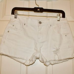 Target white boyfriend shorts